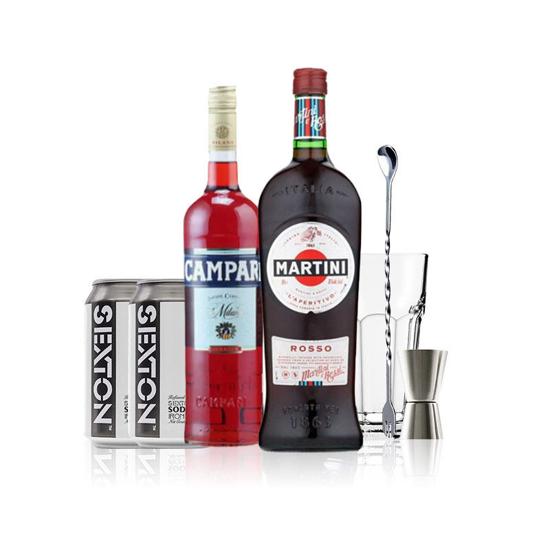 美洲佬/美国佬鸡尾酒套装组合 金巴利力娇酒马天尼红威末酒送酒具