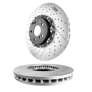 打孔划线浮动前刹车盘brembo布雷博UV喷涂盘适配奔驰C63-AMG