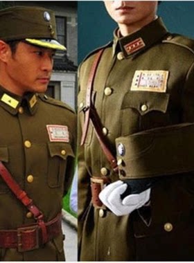 民国国军美式男女抗战军官士兵女特务军装影视小品舞台表演出服装