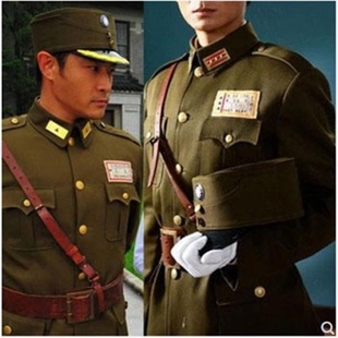 民国国军美式男女抗战军官士兵女特务军装影视小品舞台表演出服装