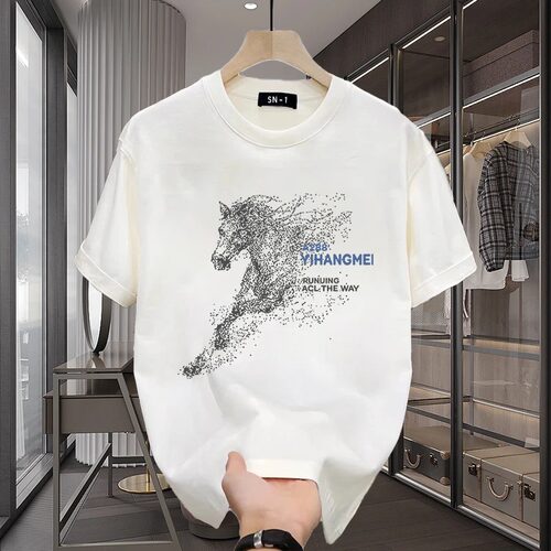 潮牌aeae100%纯棉百搭短袖t恤男新款夏季小众高街美式宽松上衣