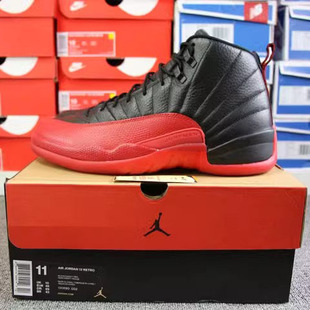 Flu Game AJ12乔12黑红病倒篮球鞋 002 Air 130690 Jordan
