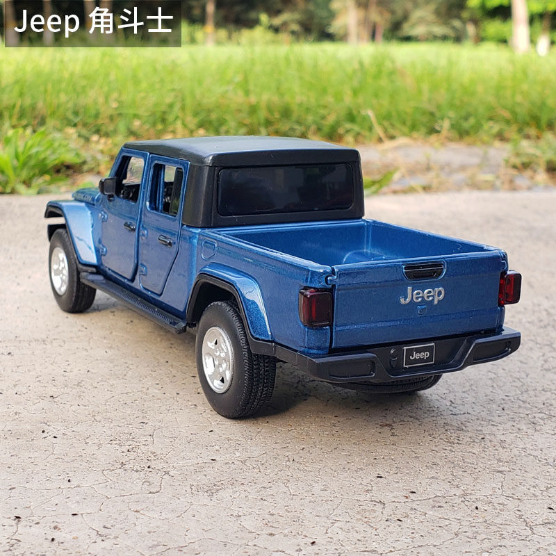 1:32jeep角斗士吉普皮卡合金汽车模型仿真金属车模收藏摆件玩具车