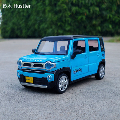 1/22铃木Hustler合金汽车模型声光回力男孩玩具车仿真金属车摆件
