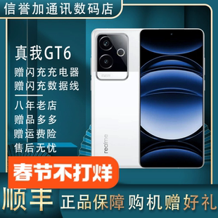 Realme/真我 GT6 骁龙8Gen3 旗舰电竞 直屏 全网通5G双卡