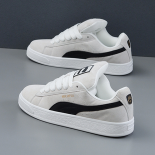 2024春秋新款 板鞋 真皮软底运动休闲鞋 潮流百搭情侣款 子韩版 男女鞋