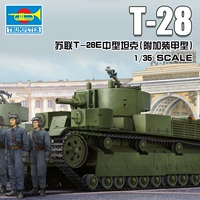 Двойная 11 труба Ассамблея Колесница Модель 1/35 Советский T28E среднего танка Дополнительный бронированный 83854