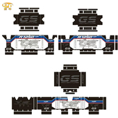 适用宝马F750GS ADV铝合金三箱保护贴纸 F850GS R1250GS R1200GS
