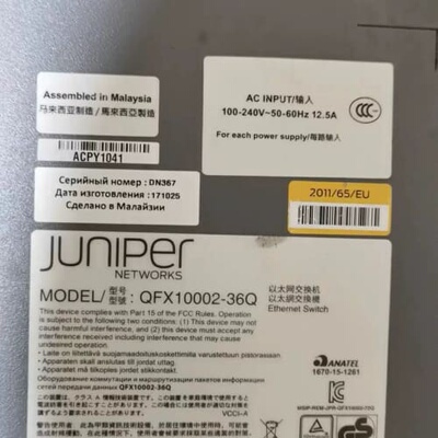 议价Juper QFX10002-36Q 双电、36口100可维修