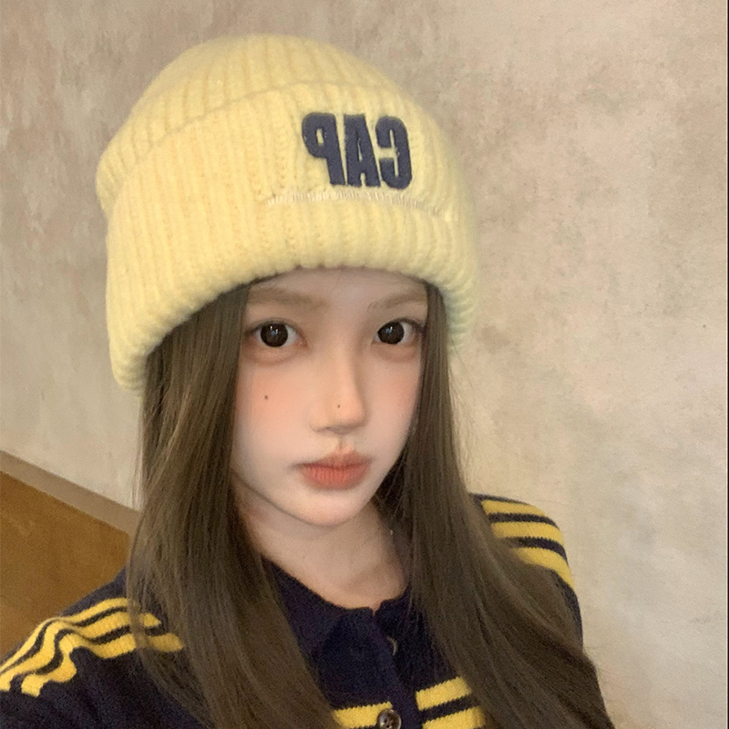针织毛线帽子女秋冬季2025新款韩