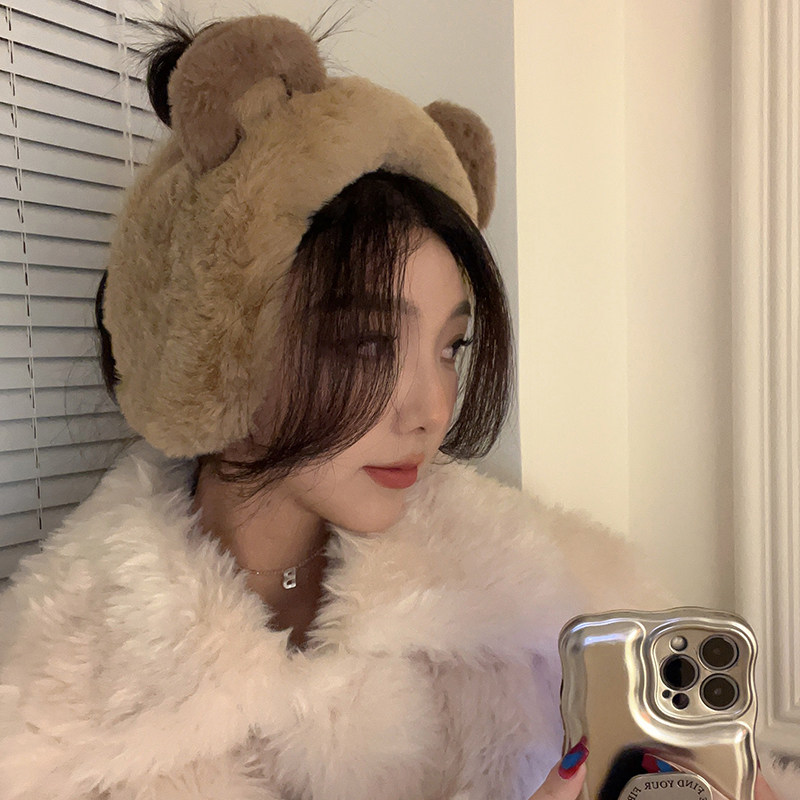 艾佳微保暖小熊耳罩女冬季
