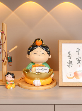 创意中式唐仕女入户进门钥匙收纳