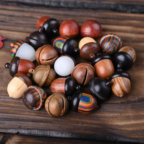 黑檀木橡果可拧开红花梨榛子DIY