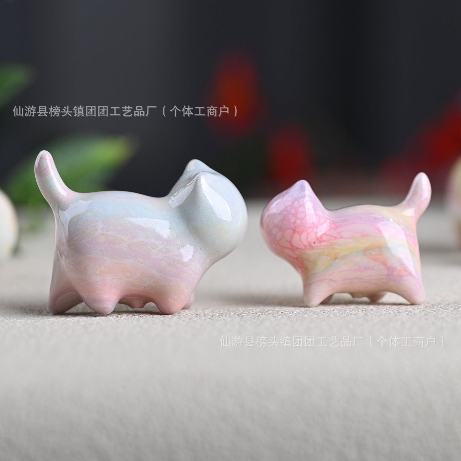 大漆自信猫星星月亮包包
