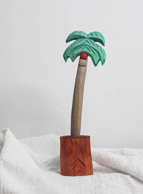 椰子树装饰摆件椰子树笔植物系列