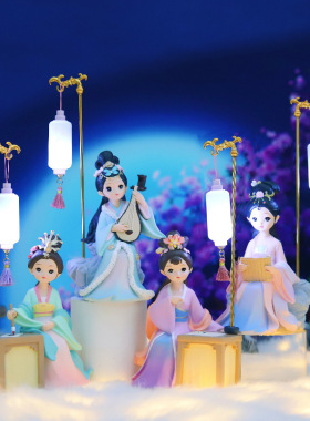 ins少女心宫廷古风美人琴棋书画
