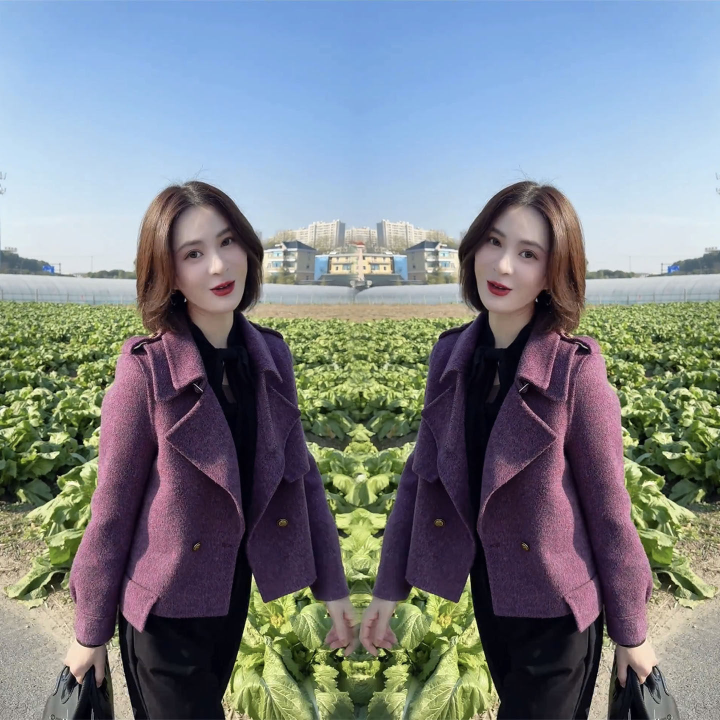 小香风紫色短款外套女双排扣翻领显瘦有质感春秋外小西装呢子外套,女装/女士精品,短外套,淘宝优惠券,粉丝福利购,淘宝优惠卷