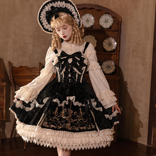 意向金跳轉(zhuǎn) 荊棘玫瑰日常小館 蠟炬人偶 洛麗塔洋裝 新品 Lolita