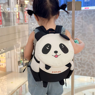 2025新款 熊猫幼儿园小书包小班入园男童女童宝宝外出防走失背包