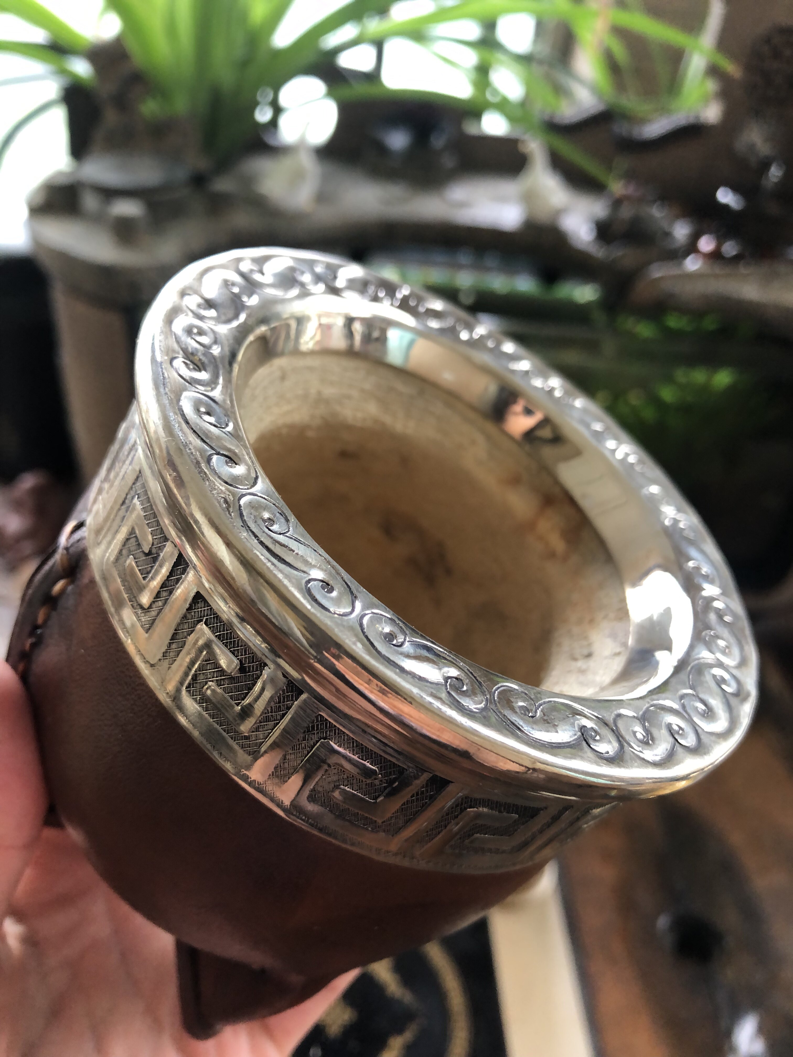 特价现货 阿根廷纯手工制作牛皮马黛茶杯 葫芦杯