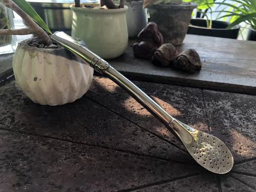 现货 阿根廷纯手工德银马黛茶吸管(瑕疵)