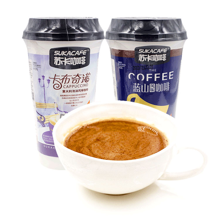 福建泉州苏卡咖啡蓝山卡布奇诺意大利泡沫风味速溶咖啡杯装28g