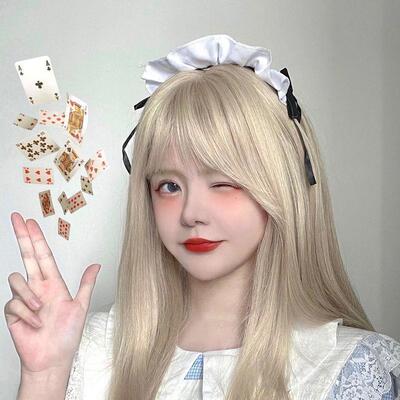 日系女仆头饰手作黑白洛丽塔发箍百搭COS发饰LO娘百搭外出猫耳夹