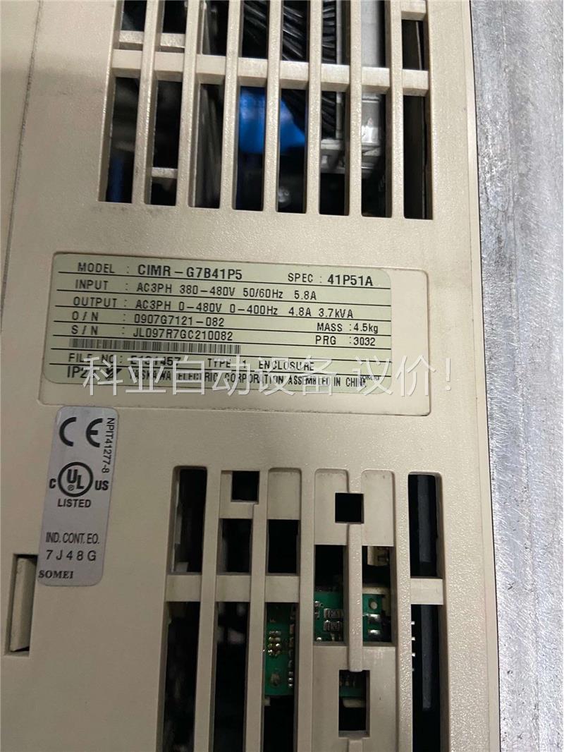 CIMR-G7B41P5，安川G7变频器，可拆开卖，PG卡，(议价)