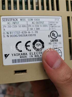 安川SGDM-10ADA伺服驱动器，安川2系1kw伺服驱动器(议价)