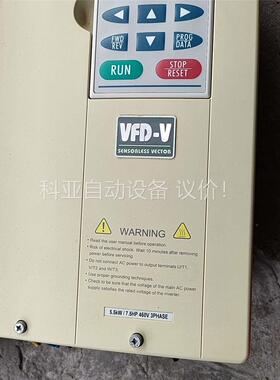 台达VFD055V43A变频器，功能完好，成色漂亮，正常拆机(议价)