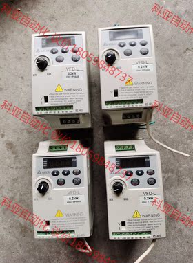 拆机台达变频器VFD-L，0.2KW VFD002L21A，