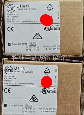 易福门 DTI431 读写头 传感器 原装正品未开封，现(议价)