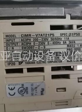 安川变频器CⅠMR—V7AT21P5拆机实拍，功能完好，(议价)