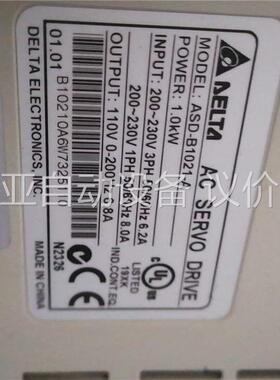 ASD-B1021-A+ECMA-G31309ES台达伺服电(议价)