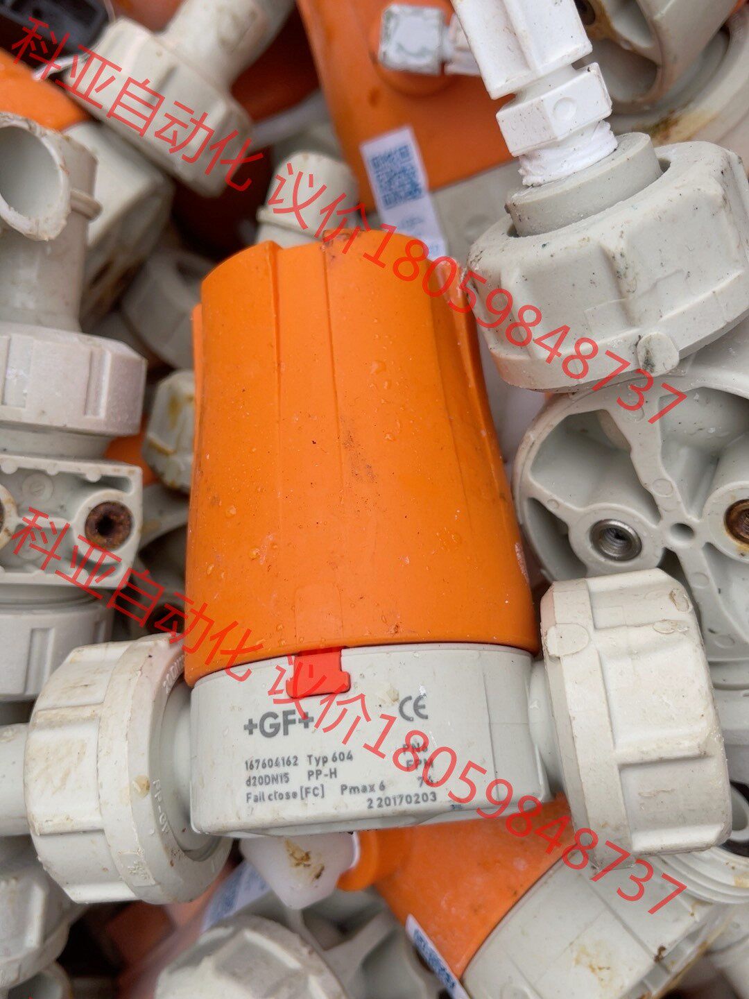 原装+GF+气动阀 隔膜阀 Typ604 PVDF PP-H