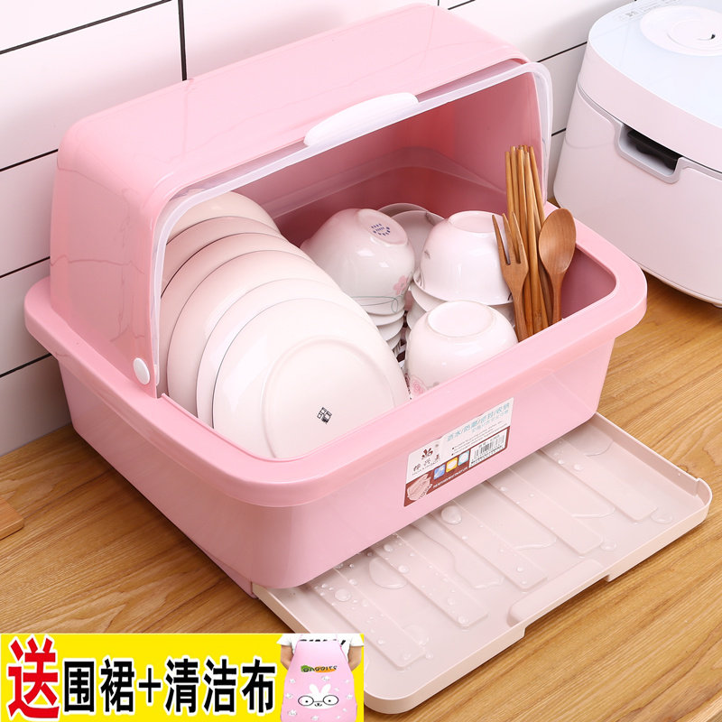 装碗筷收纳盒塑料碗柜厨房家用带盖碗盆碗碟置物架放碗箱沥水碗架|msdalam kategori dapur/memasak Appliances, Alat dapur/Penyimpanan dapur, rak simpanan dapur/Rak dapur, Rak dapur/Jiaojia - dari Buy2taobao.com untuk memberikan perkhidmatan ejen Taobao profesional membeli