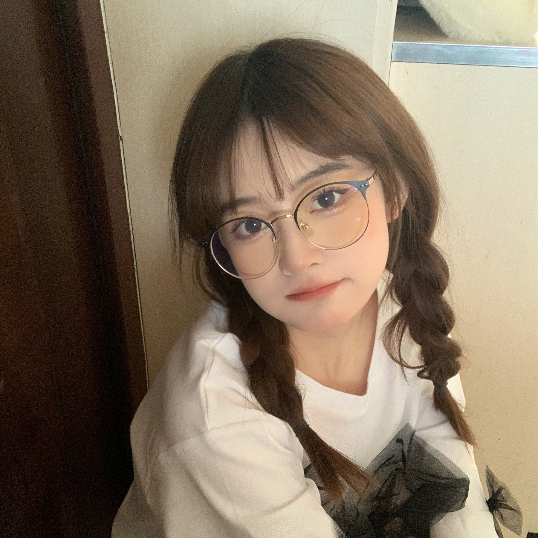 韩版软妹复古眼镜大框女方圆脸配近视平光镜男防蓝光辐射小脸镜框