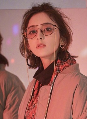 古力娜扎金属镂空素颜情侣墨镜