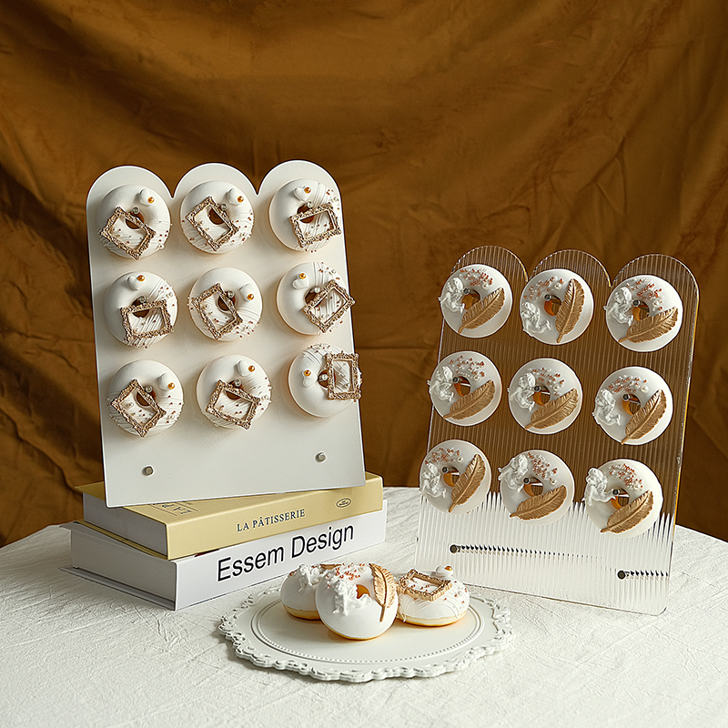 创意设计点心架 欧式蛋糕架摆件 亚克力甜甜圈架 铁艺婚庆展示架