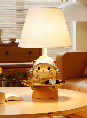 可爱猫咪树脂可发光桌面摆件