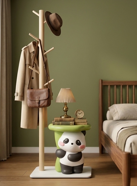 可爱熊猫树脂收纳摆件儿童卧室