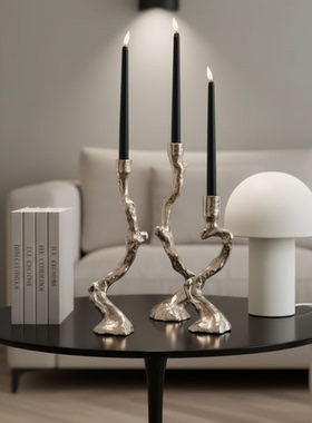 轻奢树脂枝条桌面植物摆件