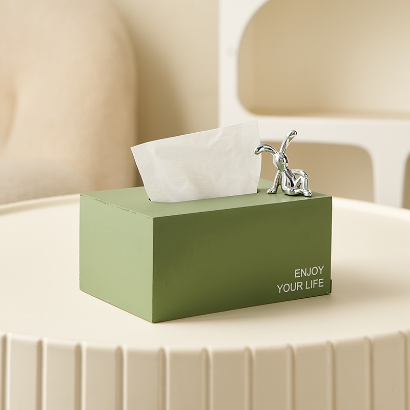 现代简约台面式动物造型纸巾盒