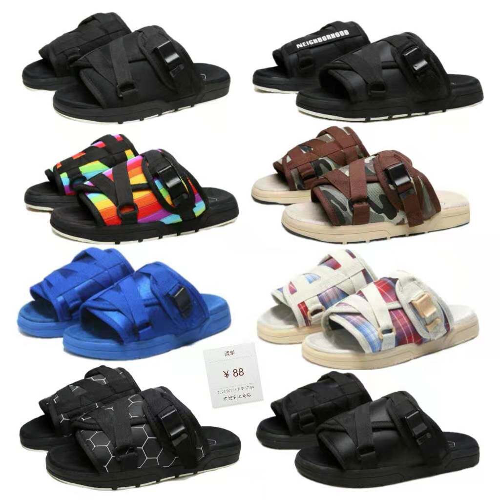 夏季陈冠希拖鞋visvim同款藤原浩网红clot韩版男女时尚情侣一字拖