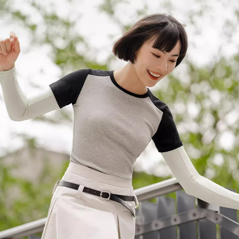 蕉下防晒手袖护臂女夏季冰袖透气轻薄防紫外线手套冰丝防晒袖套焦