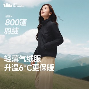 蕉下秋冬立领气绒CL001外套女防风轻薄保暖三防户外简约夹棉棉服