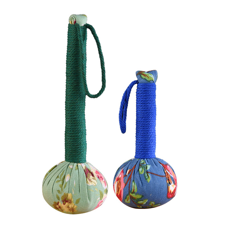 艾草养生按摩棒经络捶背器肩颈手持敲打捶手工diy艾灸锤子艾草锤