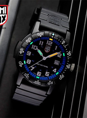 雷美诺时 海龟系列瑞士军表44mm碳纤维表壳橡胶表带手表 XS.0324