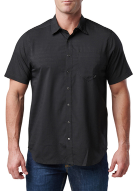 5.11夏季轻薄透气速干短袖翻领快开扣翻领短袖军迷衬衫T恤  71378