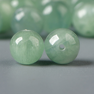 天然水晶绿蓝晶散珠子diy手工串珠饰品配件手工饰品材料单珠